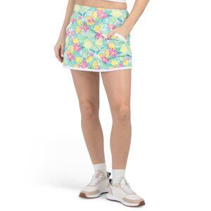 GOTTEX Lemon Color Block Floral Skort